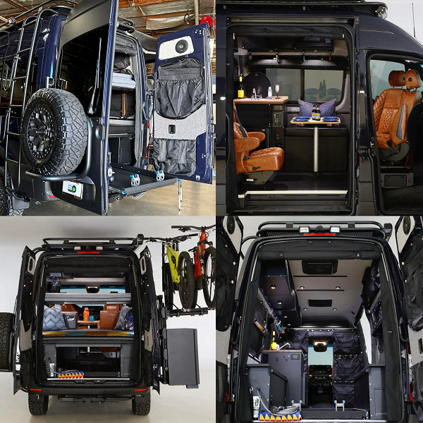 Калифорнийская компания превратила Mercedes-Benz Sprinter в крутой автодом для российской глубинки: лифт подвески, защита кузова, лебедка и полный привод